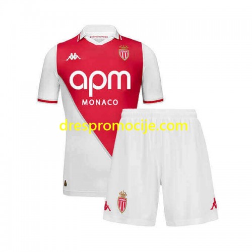 AS Monaco Dres Dječji Domaći 2024/2025 Kratkih Rukava AS Monaco Dres Dječji Domaći 2024/2025 Kratkih Rukava